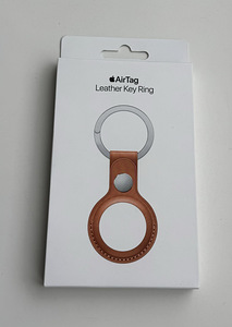 Apple AirTag Leather Key Ring , Saddle Brown (1 foto / 2)