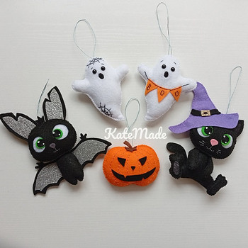 Viltdekoor Halloweeni jaoks