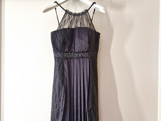 BCBG Max Azria Siidist pidulik kleit pitsiga