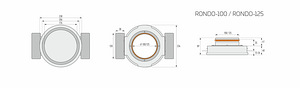 Ventilatsiooniplafoon Ergovent RONDO 100mm/125mm (5 foto / 6)
