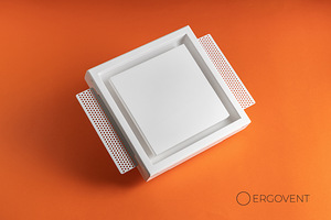 Ventilatsiooniplafoon Ergovent KVADRO 100mm / 125mm (1 foto / 6)