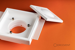 Ventilatsiooniplafoon Ergovent KVADRO 100mm / 125mm (3 foto / 6)