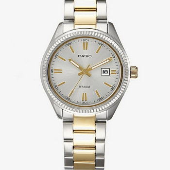 Часы Casio Unisex - Коллекция Время и Дата 30 мм Золото и