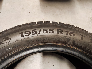 Uueväärsed lamellrehvid Continental, 195/55 R16 (4tk) (5 foto / 6)