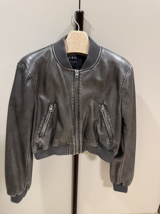ZARA M tumepruun bomber-jakk (1 foto / 3)