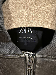 ZARA M tumepruun bomber-jakk (3 foto / 3)