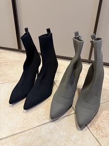 ZARA poolsaapad 2 paari 39 mustad+oliivrohelised (1 foto / 6)