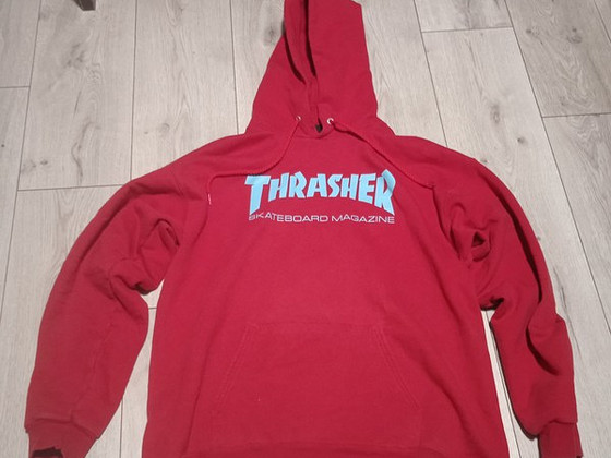 Müün hoodie trasher punane ja sinine