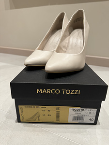 Marco Tozzi valged, kreemikad kingad (2 foto / 4)