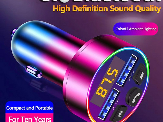 FM передатчик с поддержкой Bluetooth 5.0 / Передатчик