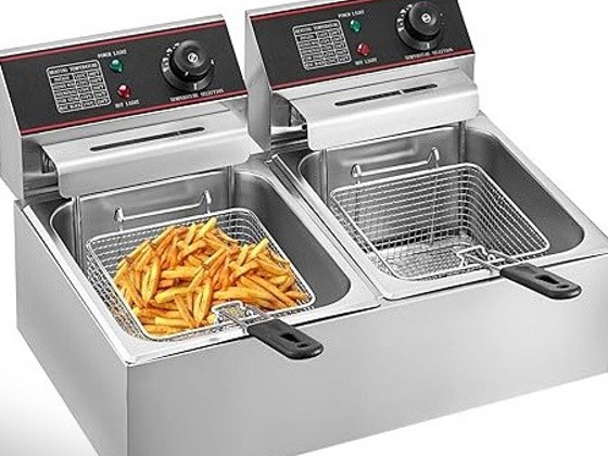 Новая! Двойная Профессиональная Фритюрница (12л, 5000Вт)