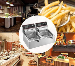 Новая! Двойная Профессиональная Фритюрница (12л, 5000Вт) (2 фото из 2)