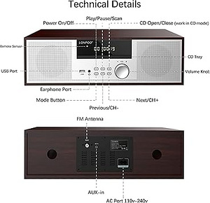 Lonpoo LP-816 stereo system (2 foto / 2)
