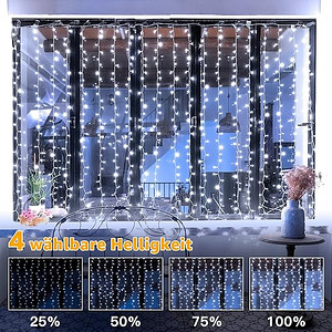 UUS! LED kardin 2x2m./3x3m. / Новая гирлянда-штора 2х2м./3x3 (5 фото из 8)