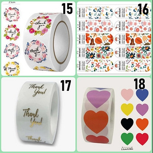 Разные наклейки, стикеры 40, 50, 100, 500 шт в комплекте (3 фото из 6)