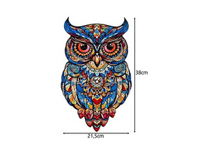 Деревянный пазл Премиум Сова 177 деталей 38x21,5 см (P24551) (4 фото из 10)