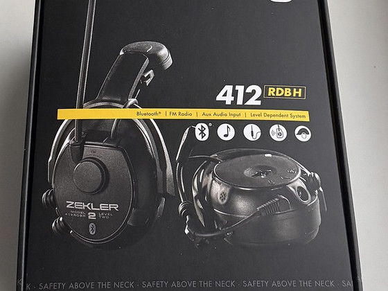 Zekler 412RDBH Helmet-Mounted Bluetooth Radio Hearing Protec