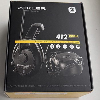 Zekler 412RDBH Helmet-Mounted Bluetooth Radio Hearing Protec