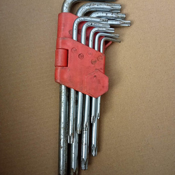 Набор из 9 шестигранных ключей Torx в форме звезды. Прочная