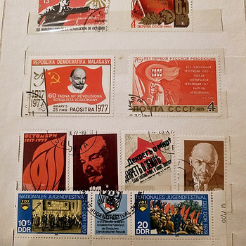 Почтовые марки ЛЕНИН, вместе с альбомом