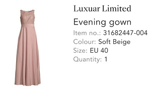 Naiste kleit LUXUAR LIMITED 40 (EU) (5 foto / 5)