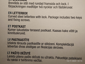 Tänava postkast. Uus.Roostevaba. (6 foto / 10)