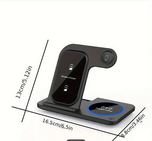 Беспородная зарядка 3 в 1 (3 фото из 3)
