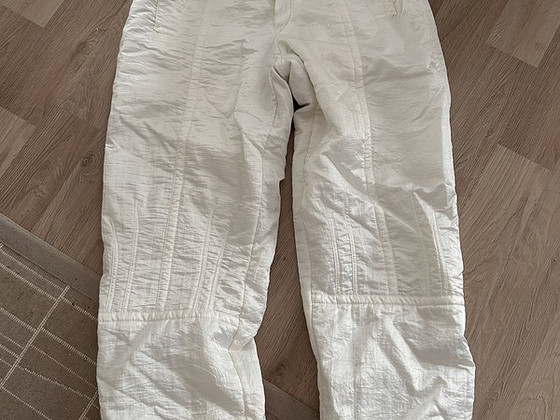 Белые зимние брюки, теплые толстые брюки, XL