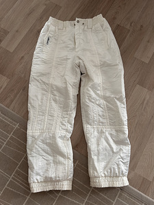 Белые зимние брюки, теплые толстые брюки, XL (1 фото из 2)