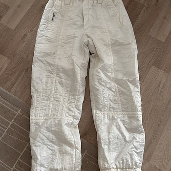 Белые зимние брюки, теплые толстые брюки, XL