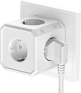 5 socket cube, 4000 W Max/2500 rated power, 750 °C, (1 foto / 4)