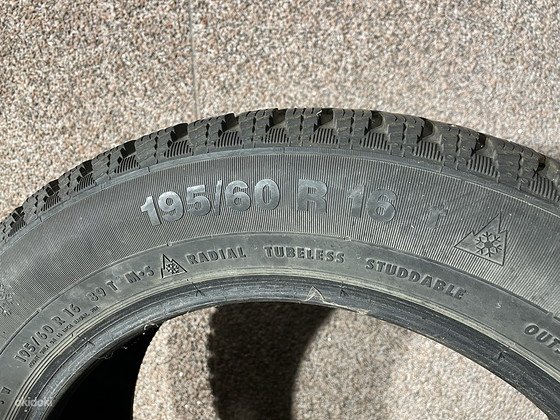 Шипованные шины Continental Contilce Contact 195/60 R16