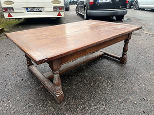 Antiikne puidust Diivanilaud kompl 2tk 1470x980 ja 620x620mm (1 foto / 3)