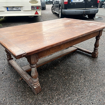 Antiikne puidust Diivanilaud kompl 2tk 1470x980 ja 620x620mm