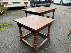 Antiikne puidust Diivanilaud kompl 2tk 1470x980 ja 620x620mm (3 foto / 3)