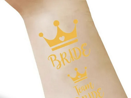 Набор тату для девичника. Bride. Team Bride