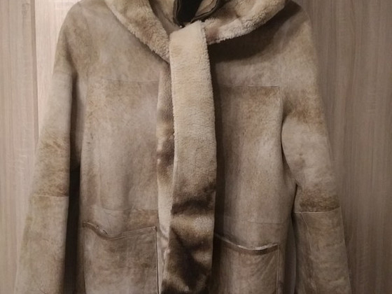 Короткая дублёнка натуральная