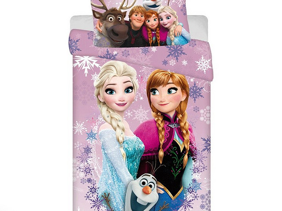 Хлопковое постельное белье 140×200 см “Frozen”