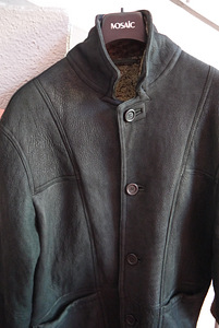 Meeste naturaalne nahkmantel, suurus 50 (XL / XXL) (5 foto / 10)