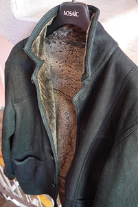 Meeste naturaalne nahkmantel, suurus 50 (XL / XXL) (10 foto / 10)