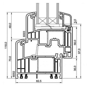 PVC Aken / PVC Aken 2190*1315+30 Gealan 9000 (6 foto / 6)