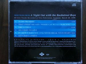 CD - Backstreet boys - Selections from A night out with the (4 foto / 4)