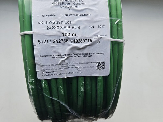 VOKA Cable KNX / Кабель для шины KNX J-Y(St)Yh 2x2x0.8 mm