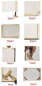 DIY Frame alusraamid maalimiseks või suurte printide jaoks. (3 foto / 8)