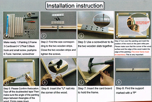 DIY Frame alusraamid maalimiseks või suurte printide jaoks. (7 foto / 8)
