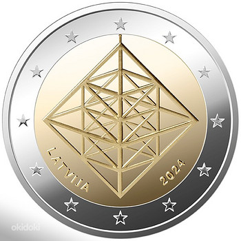 2 Евро Латвия 2024 UNC