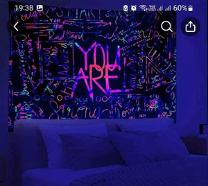 Fluorestsent seina kangaposter 200×150cm (2 foto / 3)