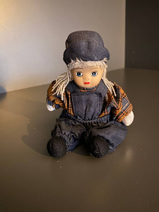 Vintage Pair Of Hansel and Gretel Dolls Porcelain Head Cloth (9 foto / 9)