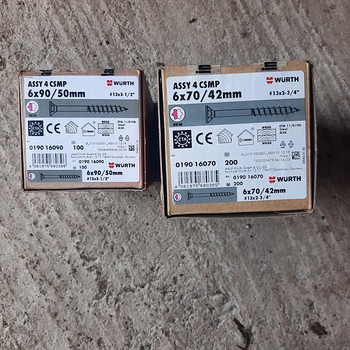 Шурупы по дереву 6×90 , 6×70, 6×180 Würth.
