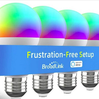 Светодиодные умные лампы BroadLink LB4E27F E27 / 9W / 800 Лм RGB